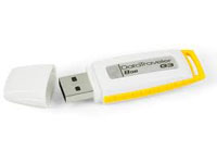 Kingston DataTraveler G3 - USB flash drive - 8 GB - white, yellow (View 2)